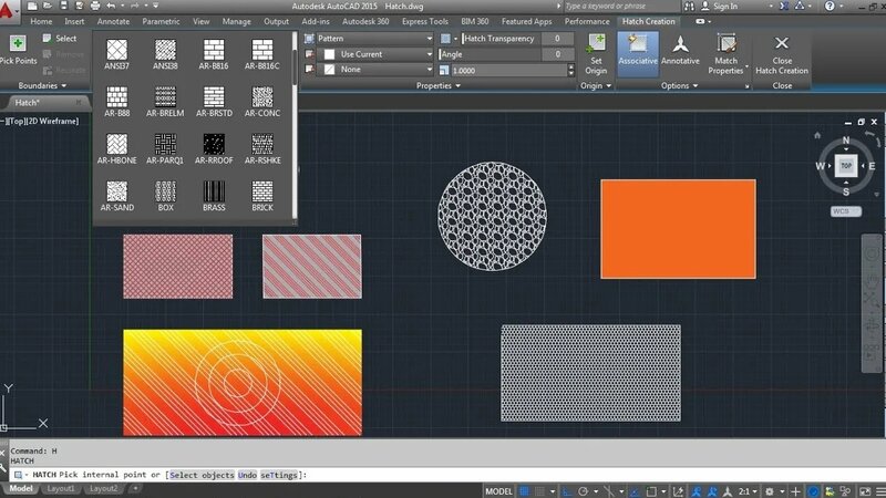 AutoCAD Hatch Command Tutorial Complete | AutoCAD Gradient Hatch ...