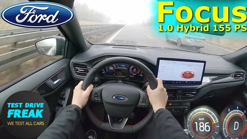 2023 Ford Focus 1.0 EcoBoost Hybrid 155 PS TOP Speed Autobahn Drive POV ...