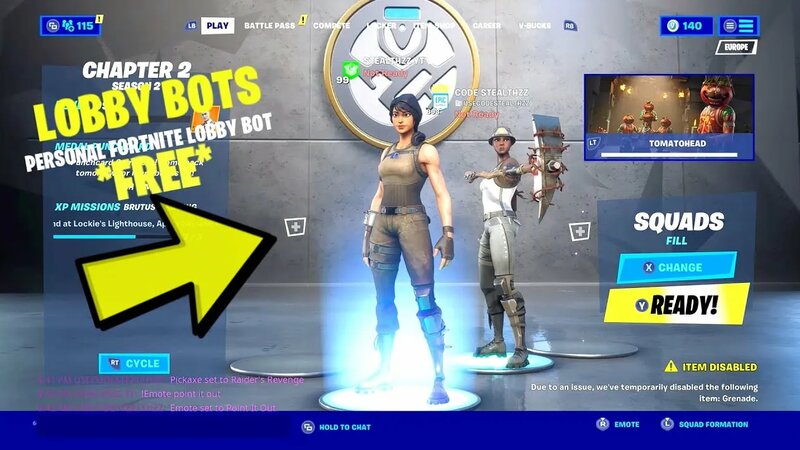 How to get a FREE and Real *Fortnite Lobby BOT* in Chapter 2! - NEW ...