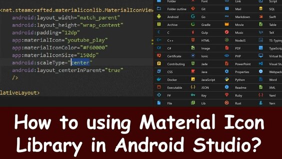 android material icons library: 982 video Yandex'te bulundu