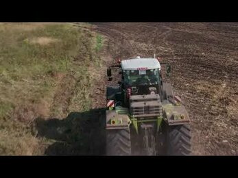 Plowing with Claas XERION 4500 and Vaderstad TopDown | Drone Video Mavic 2 Pro | Аэросъемка