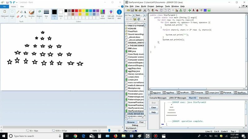Pyramid shape with java with nested loops - Yandex Video aramada ...
