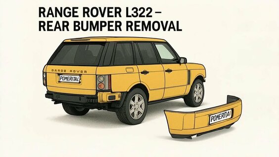 How to remove rear back bumper on Range Rover L322 Mk3 2002-2012 ...