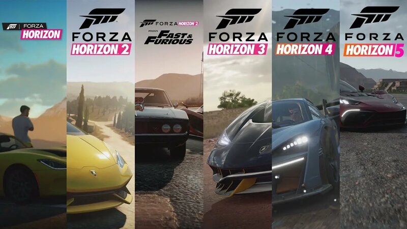 Forza Horizon All Intros From 2012 to 2021 - Forza Horizon to Forza ...