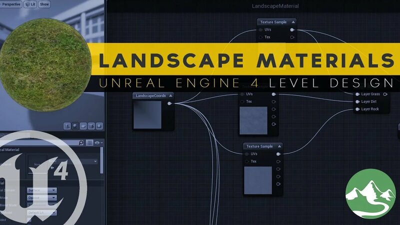 Creating Landscape Materials - #14 Unreal Engine 4 Level Design ...