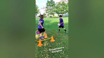 Тренируем координацию. https://planet-of-sport.ru #лагерь #сочи #тренировки #football #shorts