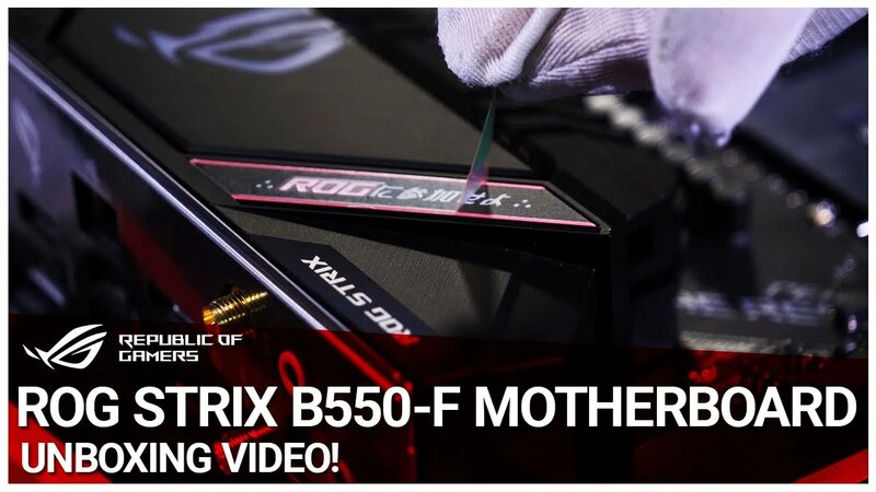 Unboxing | ASUS ROG Strix B550-F Gaming (Wi-Fi) Motherboard - Смотреть ...