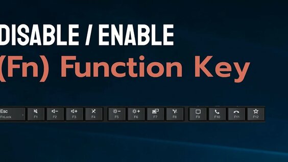 How to Lock or Unlock Fn - Function Key on Laptop (Dell, HP, Lenovo ...