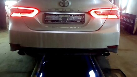 Раздвоенный выхлоп для Toyota Camry 70