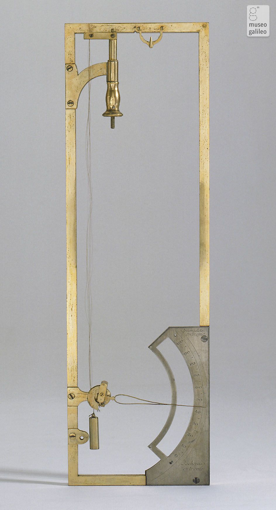 Saussure's hair hygrometer. Source: Museo Galileo  https://catalogue.museogalileo.it/gallery/SaussureHairHygrometer.html