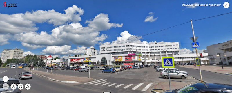 Карта курска с панорамой улиц