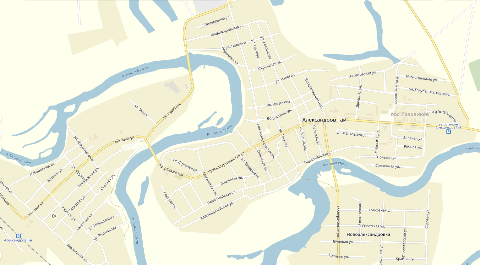 Карта александрова с улицами и номерами домов
