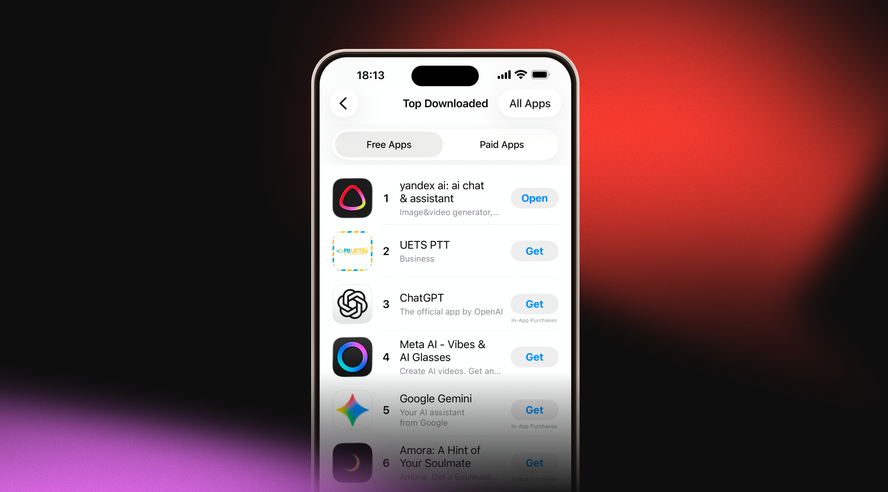 Yandex AI tanıtımının hemen ardından App Store’da ilk sıraya yükseldi!