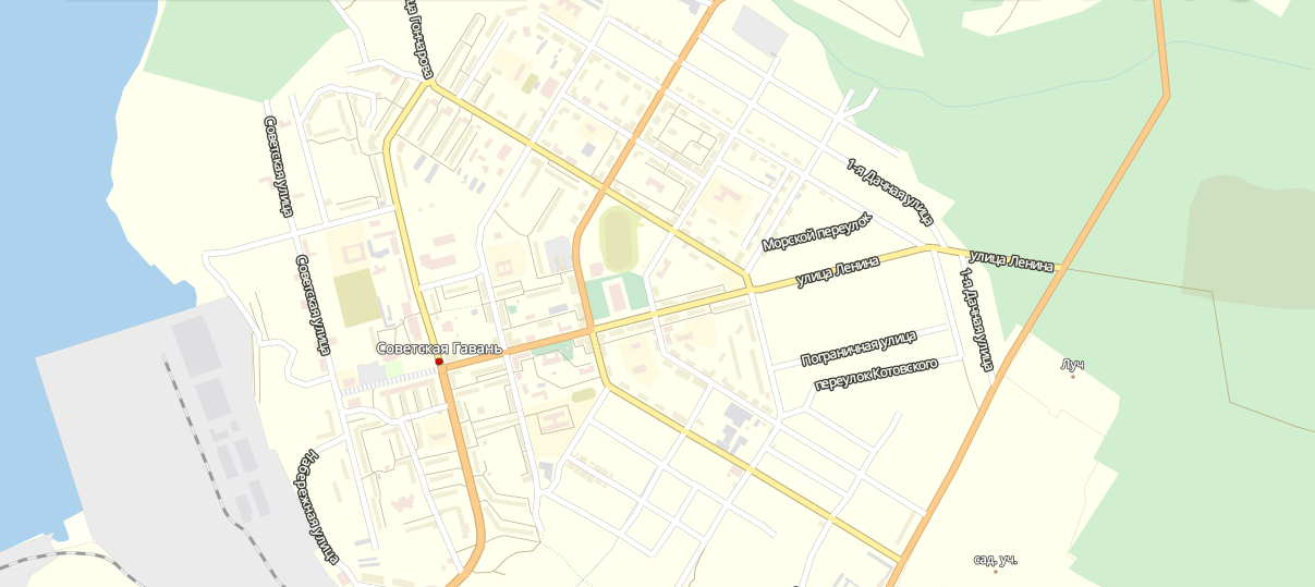 Карта ванино с улицами и номерами домов со спутника