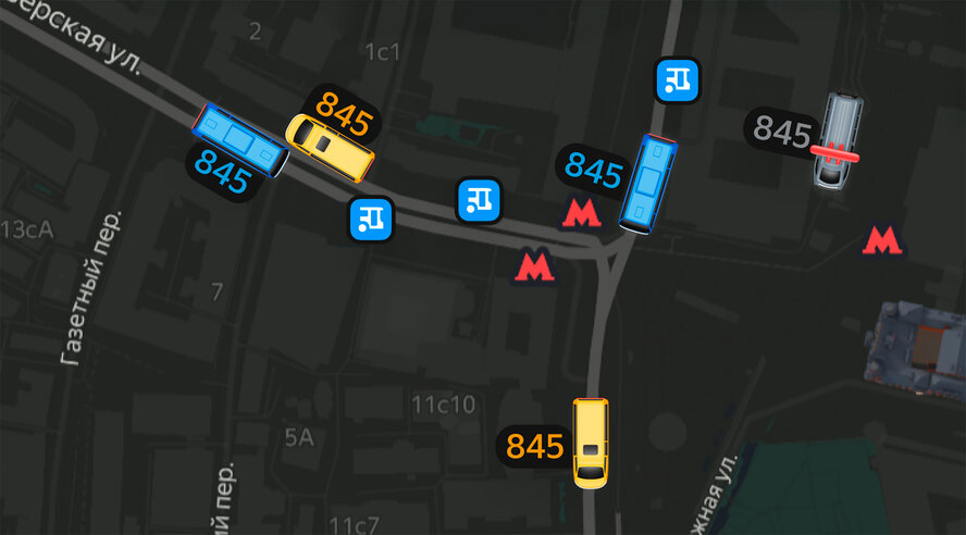 Яндекс Go покажет настоящие цвета автобусов, троллейбусов, трамваев и маршруток