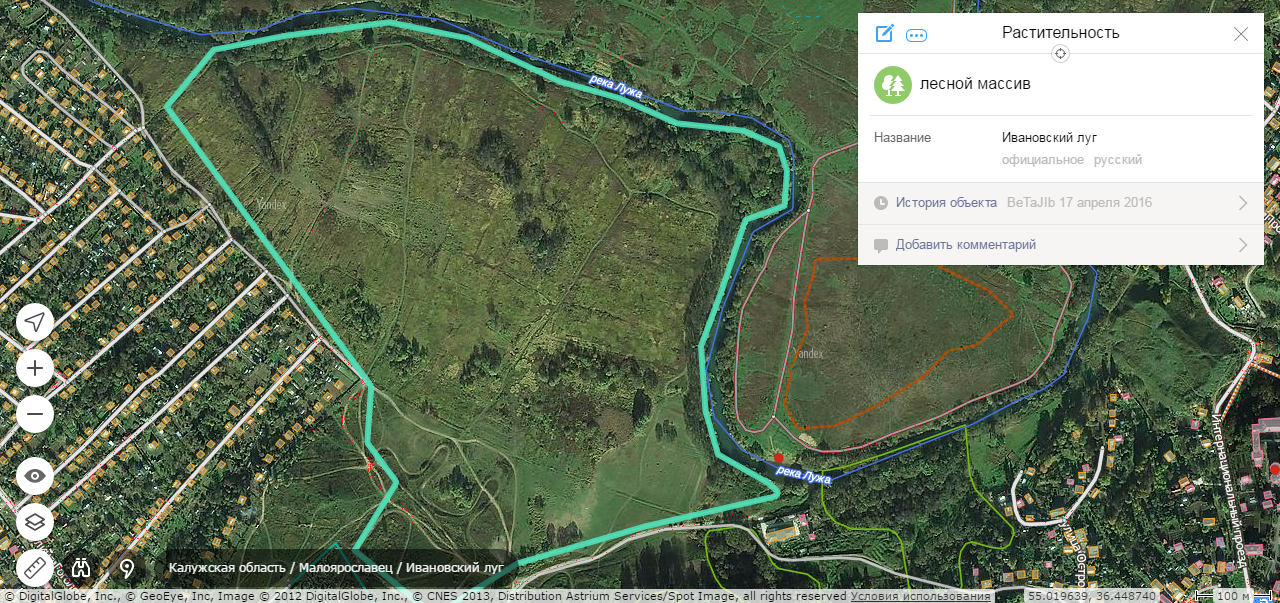 Лебяжий луг иваново карта