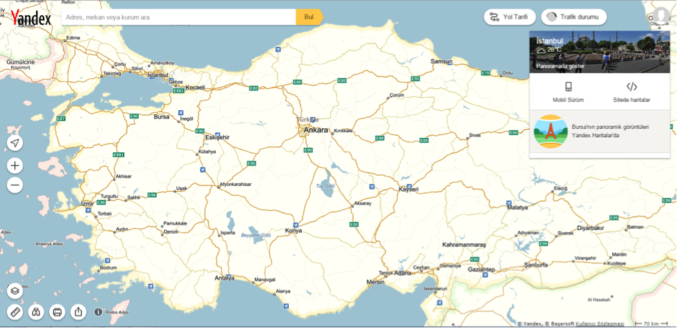 Yandex Haritalar İnternet Bağlantısı Olmadan Adres Mekan Arama Özelliğini Sağladı