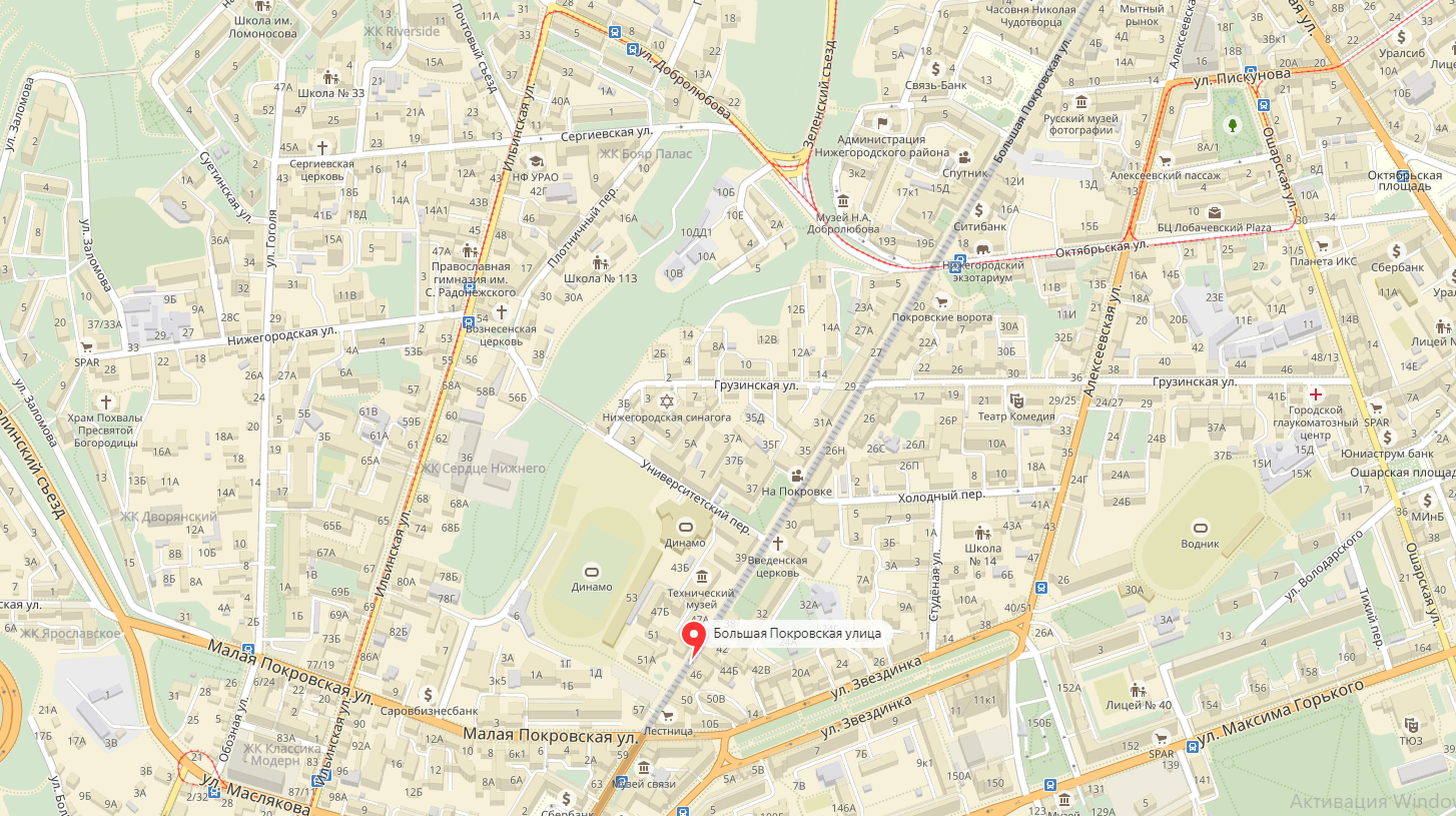 Ошарская 14 нижний новгород карта