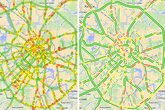 Карта ограничения скорости в москве