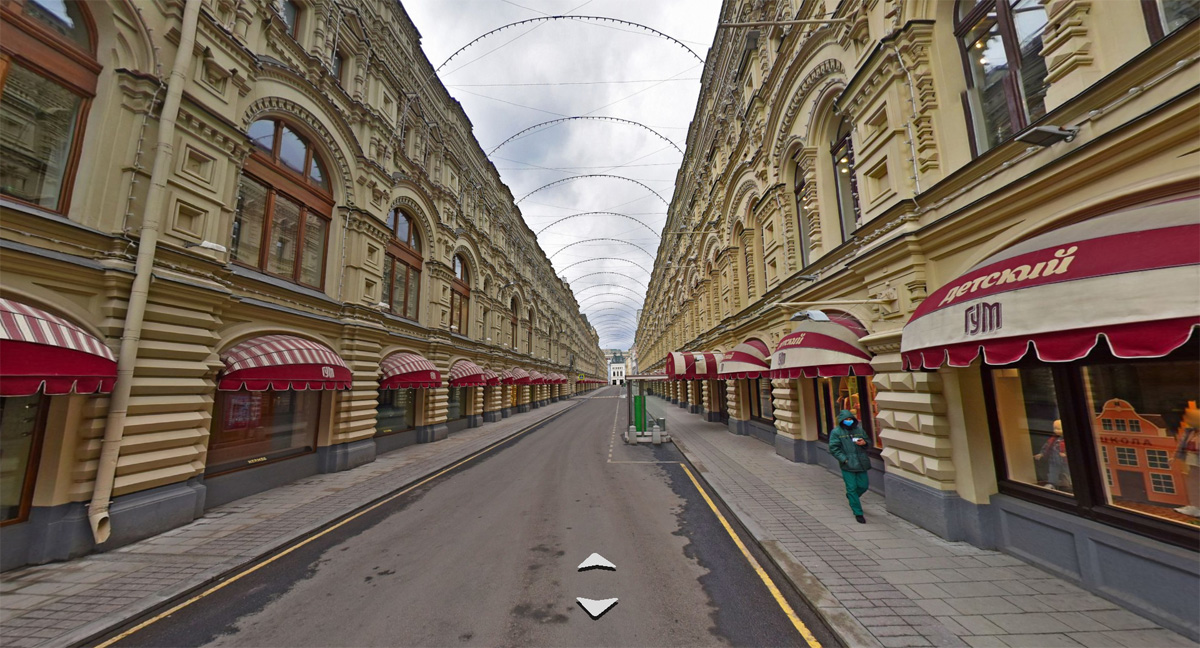 Панорамы пустой Москвы на Яндекс.Картах