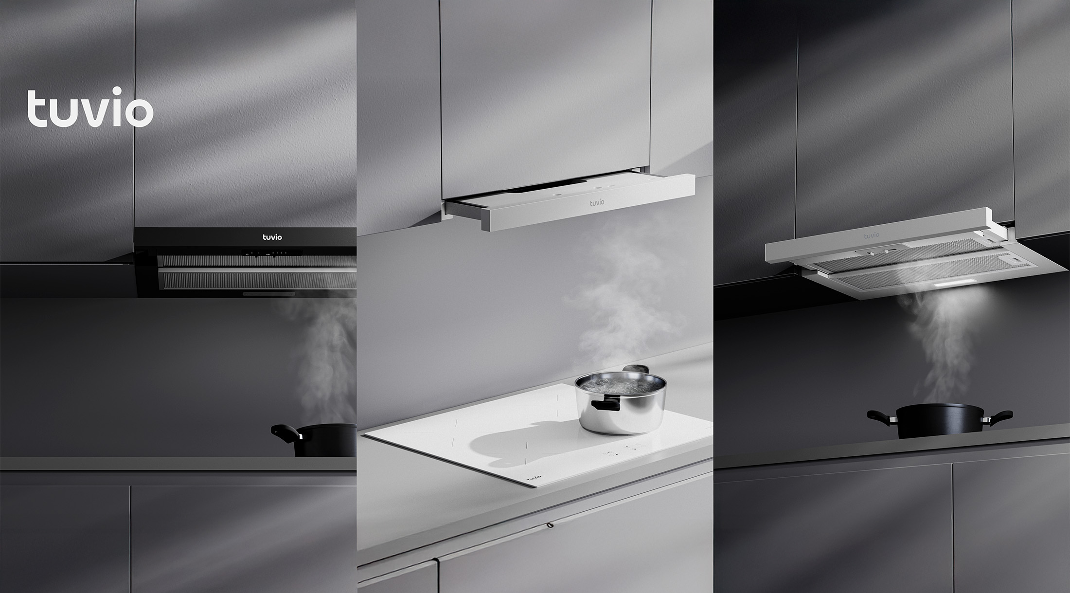 Вытяжка в интерьере кухни