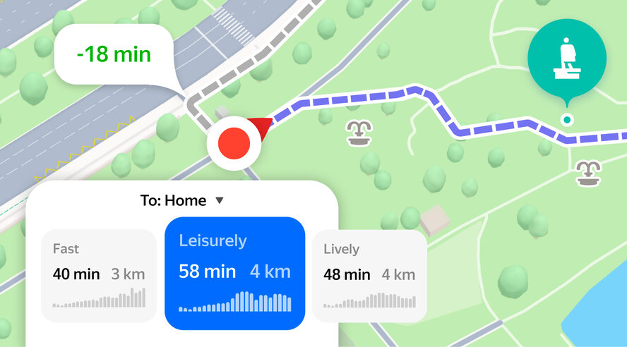 Fast, Leisurely, or Lively: Yandex Maps Introduces Walking Routes Tailored to Different Situations