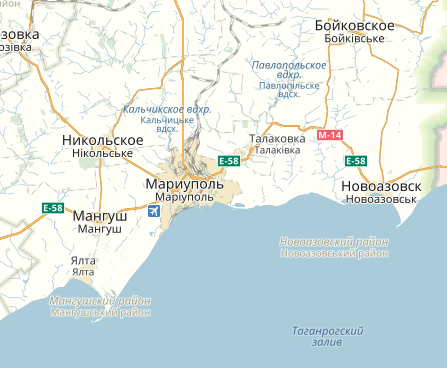 Карта мангуш донецкая область