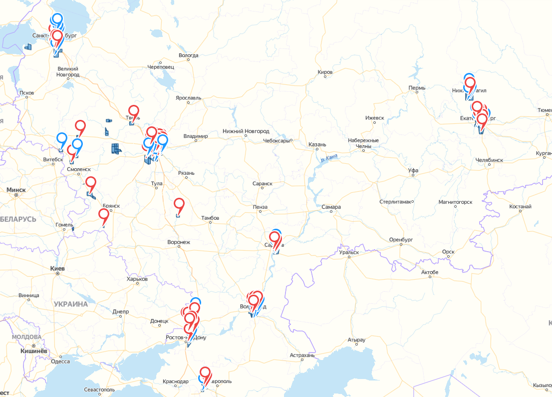 Карта канибадам со спутника