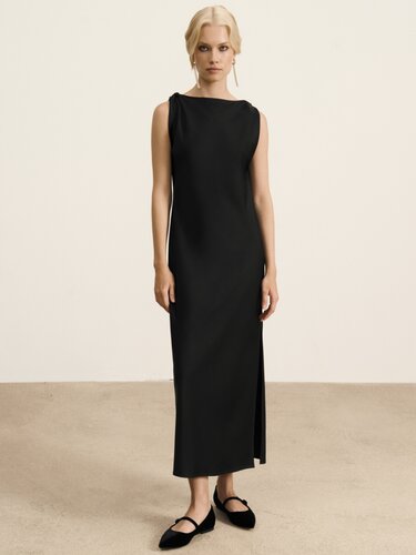 Платье вечернее с разрезом