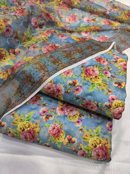 Printed lawn suit