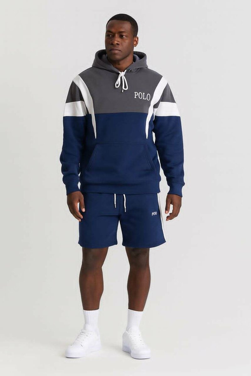 Sweat à capuche et short POLO