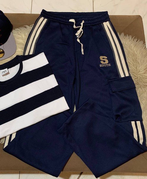 blue sweatpants