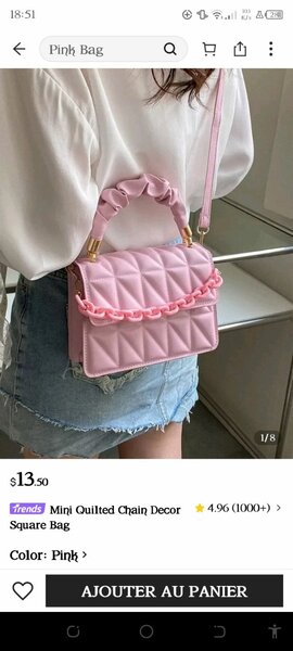 Sac Bandoulière Rose