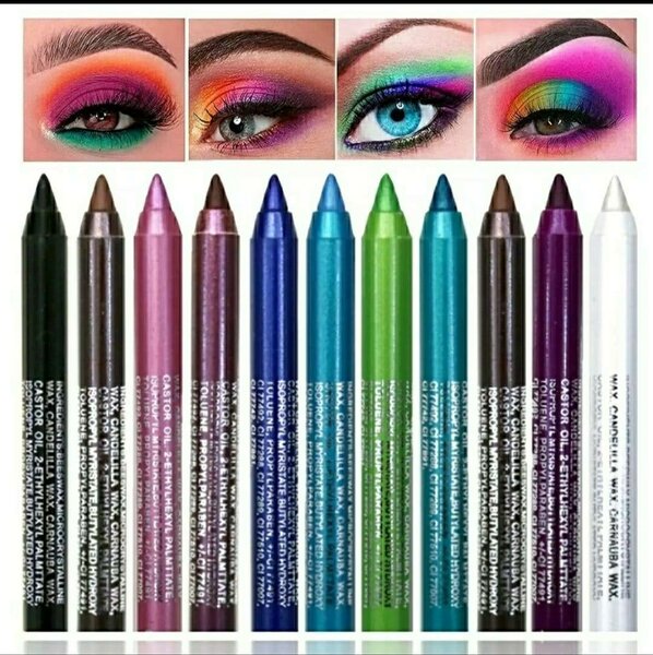 Eyeliner Pancils Pack Of 12 Water Proof