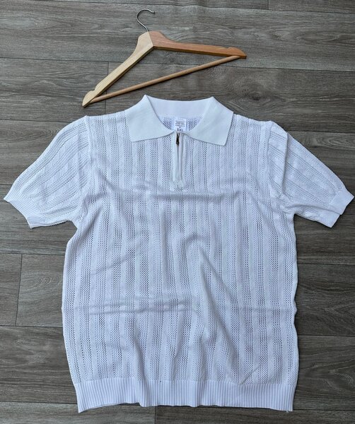 Polo tricot zippé