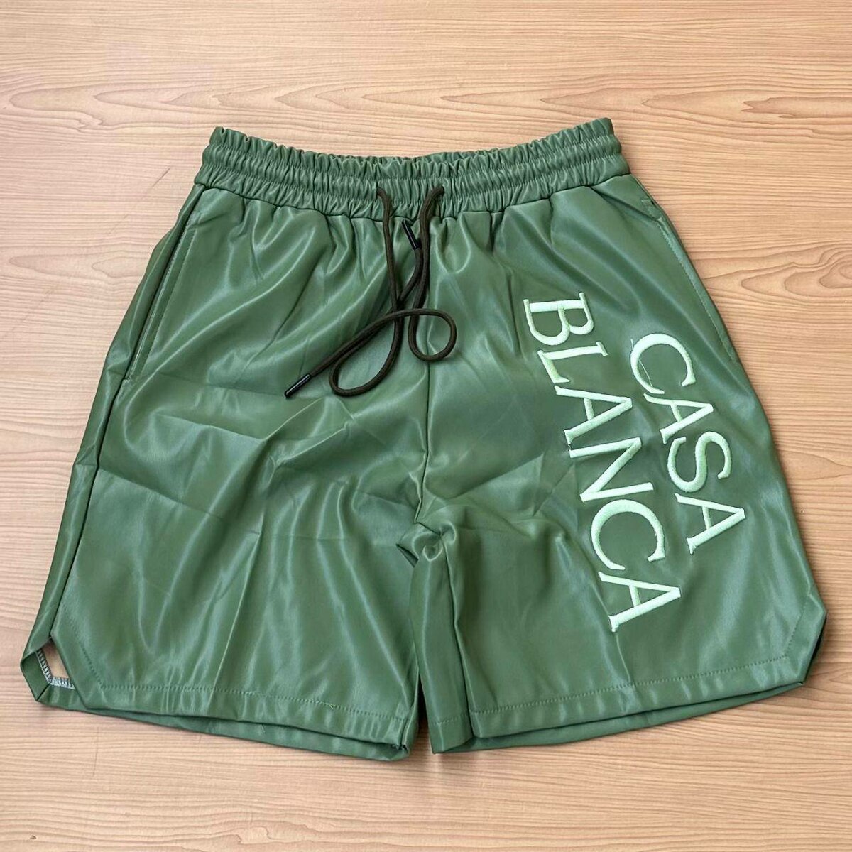 Leather shorts