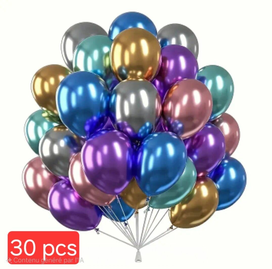 Ballons gonflabe Multicolores