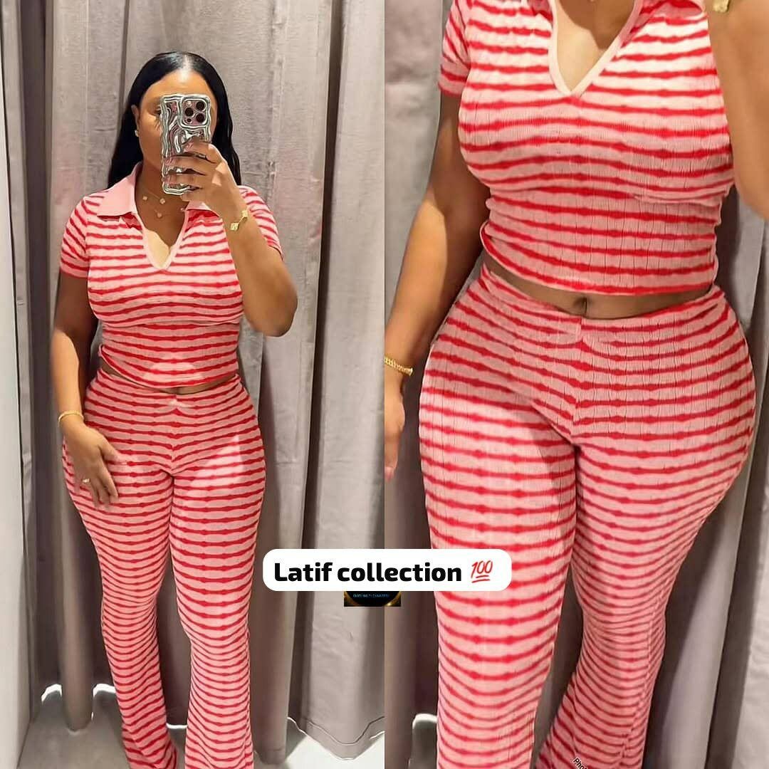 Tenue Femme Rayée Chic