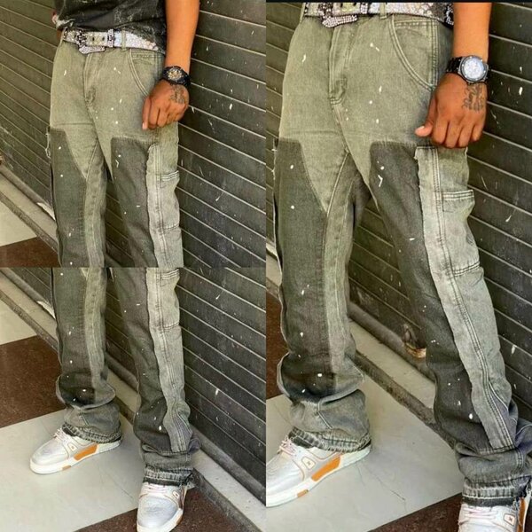 Jean patchwork moderne tendance
