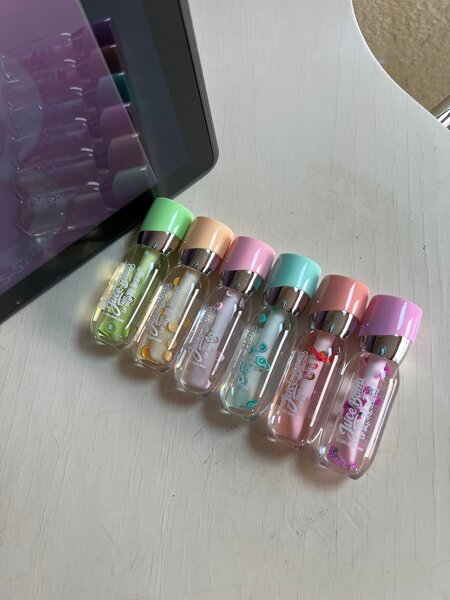 2pcs de gloss coloré fruit