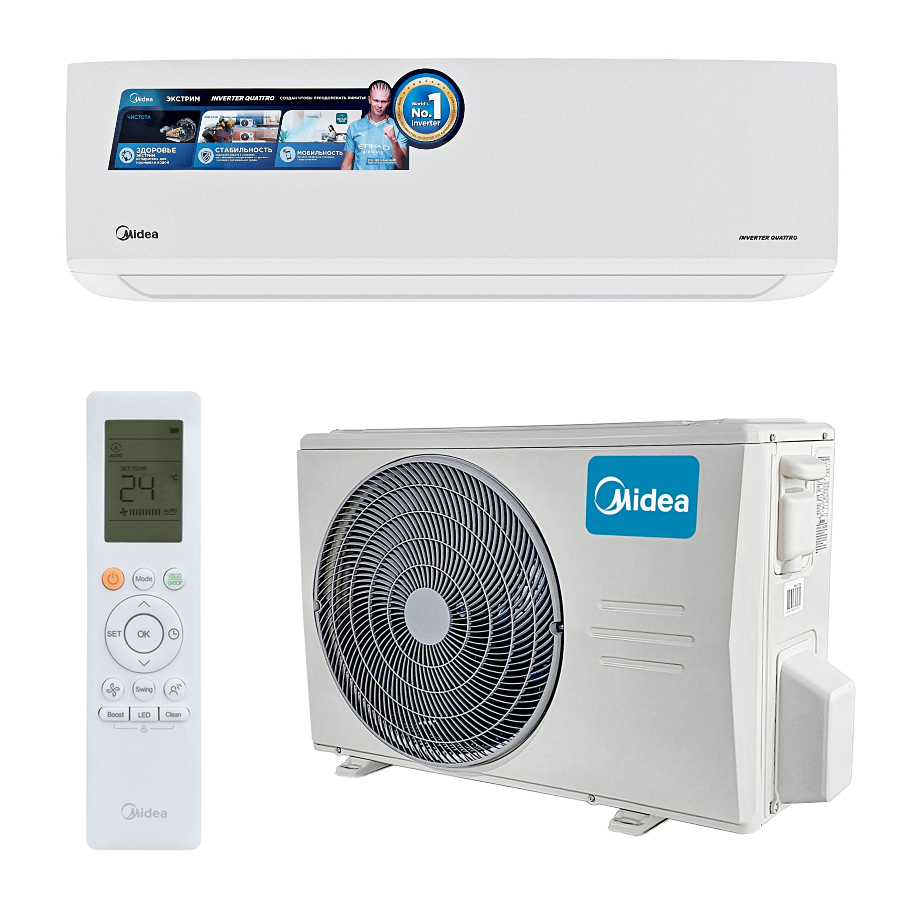 Midea klassic/invertor от 20 до 200кв метров
