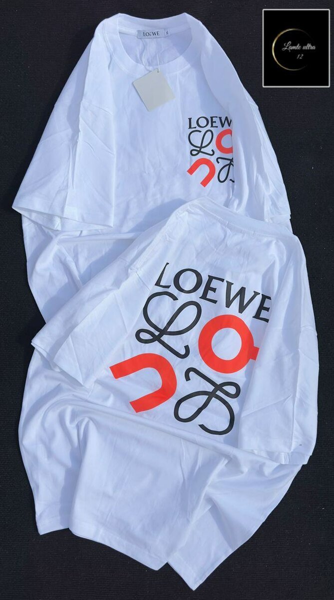 T-shirt blanc graphique Loewe