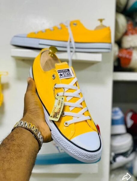 Baskets basses jaunes classiques