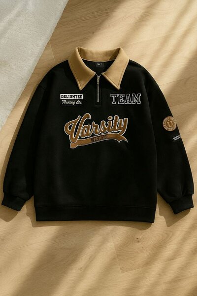 Sweat-shirt Varsity à col