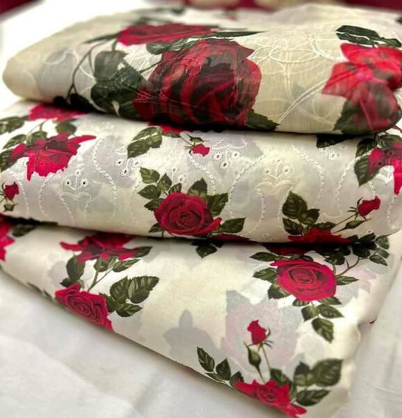 Printed lawn suit