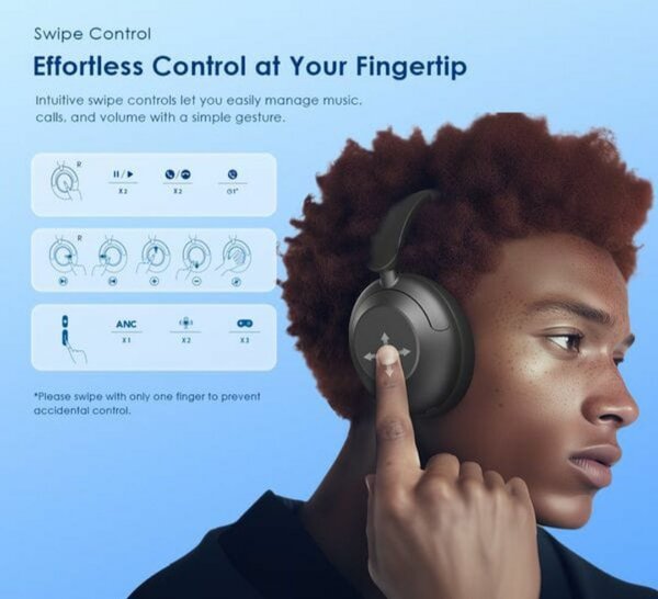 Casque Bluetooth avec contrôles tactiles