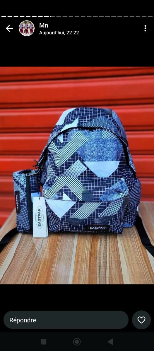 Sac à dos moderne géométrique