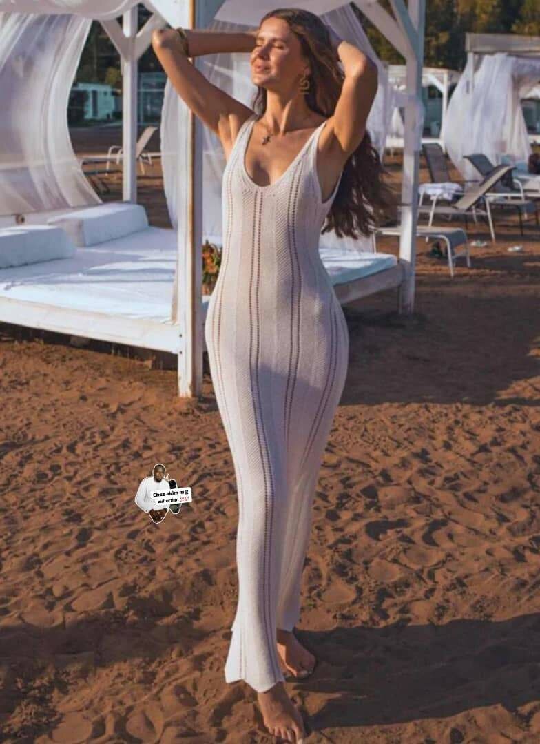 Longue robe de plage