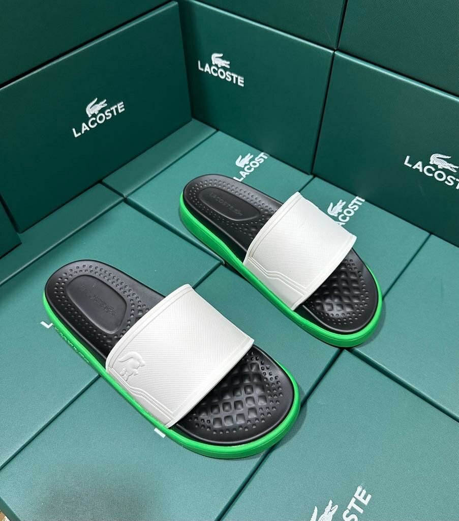 Claquettes Lacoste Vertes