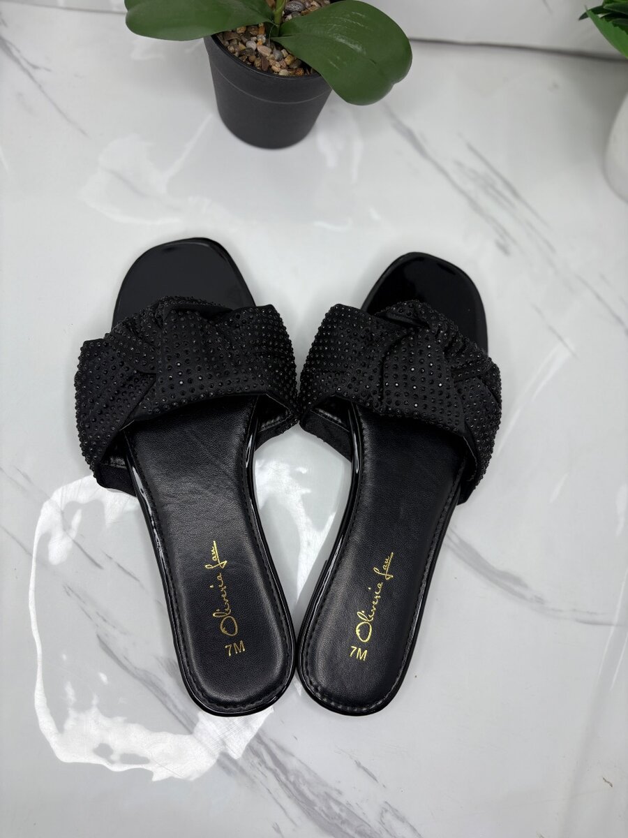 Mules à talons perlées femme